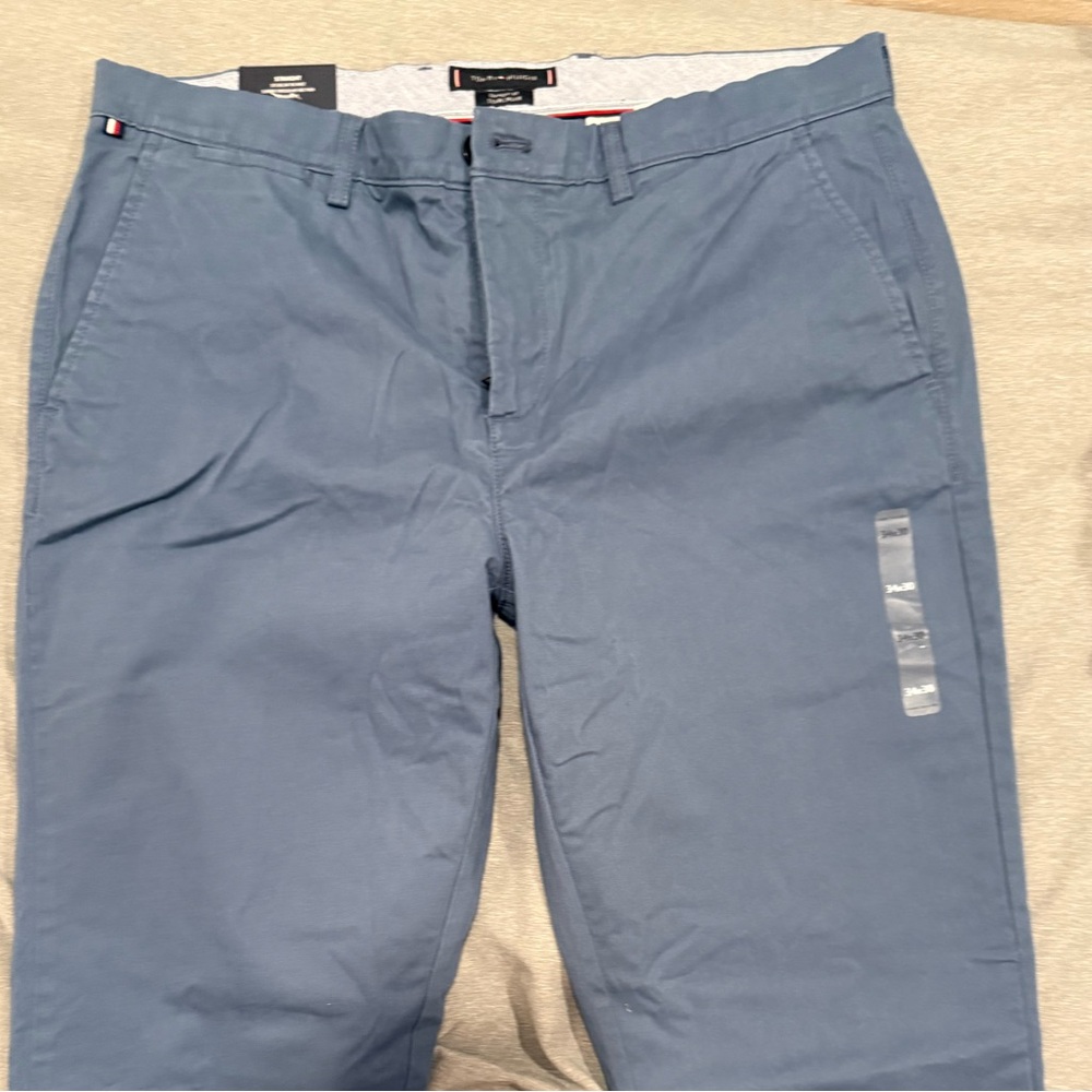 Tommy Hilfiger Mens Blue Chino Pants